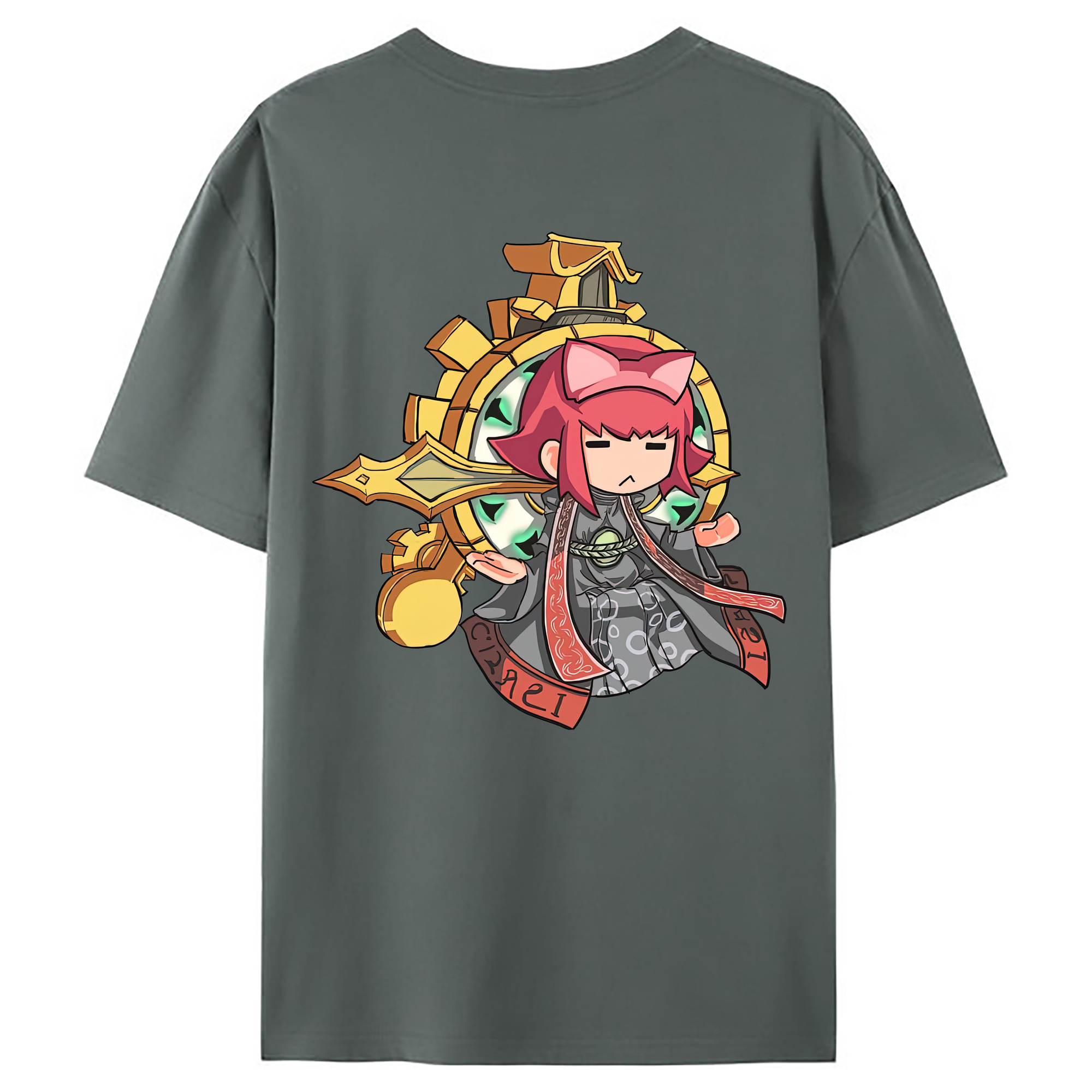 （画像用） リーグ・オブ・レジェンド League of Legends LOL 綿100％ メンズ半袖Tシャツ（バックプリント） 通気性